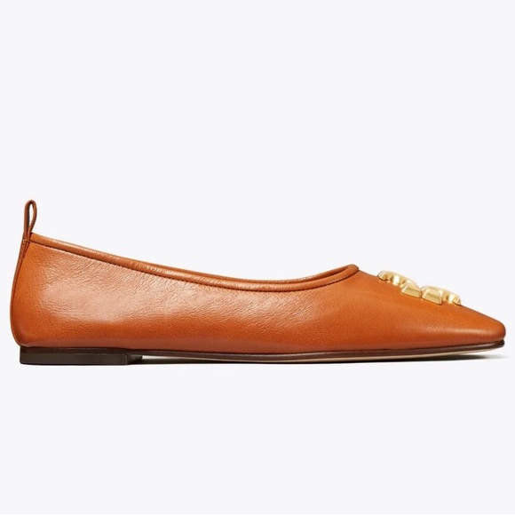 Tory Burch Eleanor Ballet Flats Size 10.5 Bourbon - Picture 8 of 12